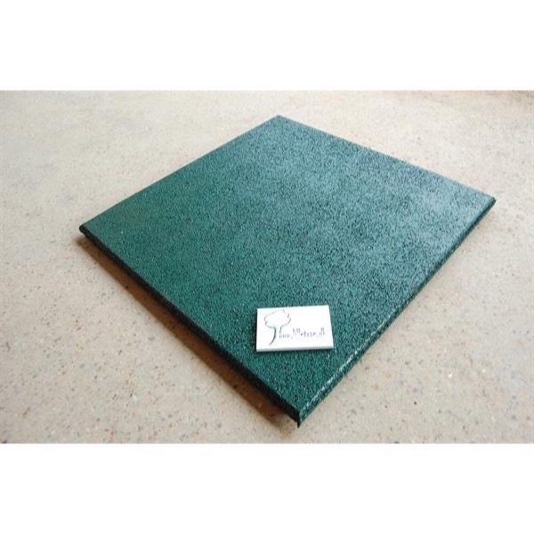 Faldunderlag, gummiflise 25mm 50x50 cm gr�n.